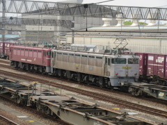 EF81-403＋303の重連　福岡貨物ターミナルにて　②