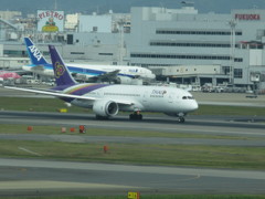 タイ国際　B787-8　福岡初就航　④