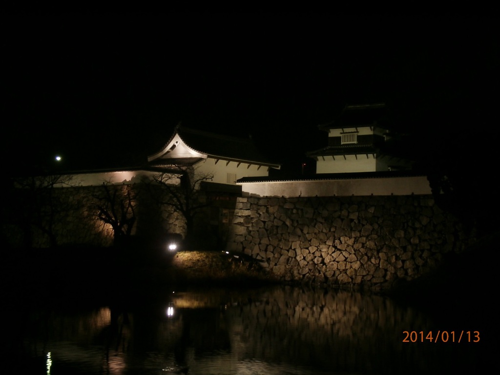 夜の福岡城
