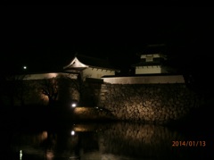 夜の福岡城