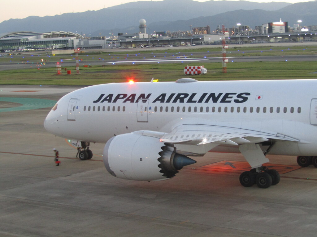 JAL  B787-8の出発