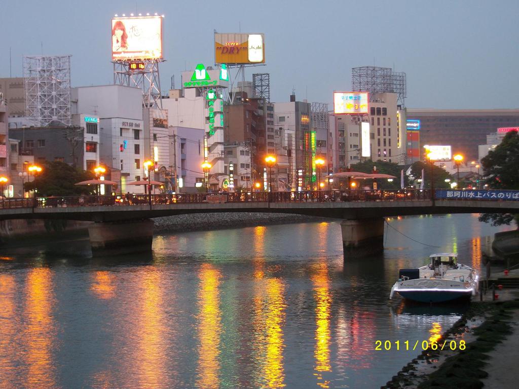 福岡市中央区中洲の夜景