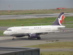 マカオ航空　A320の出発