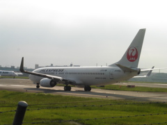 R34より　JAL　B737-800の出発