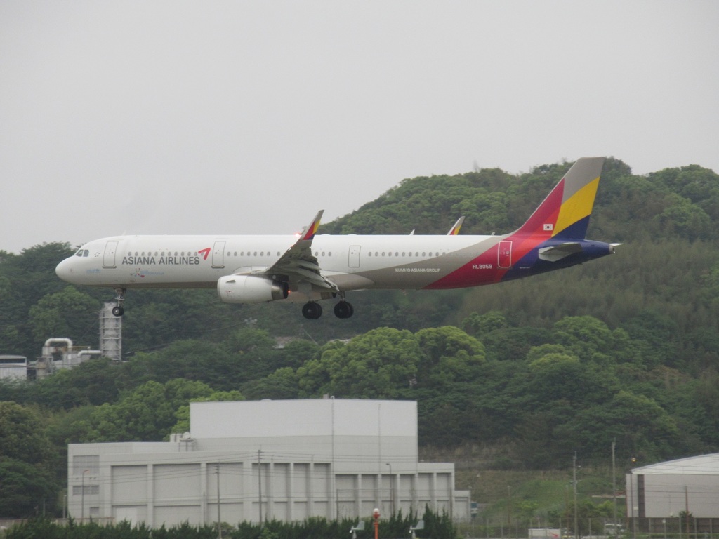 ASIANA  A321 ランディング