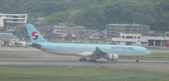KOREAN　A330の到着