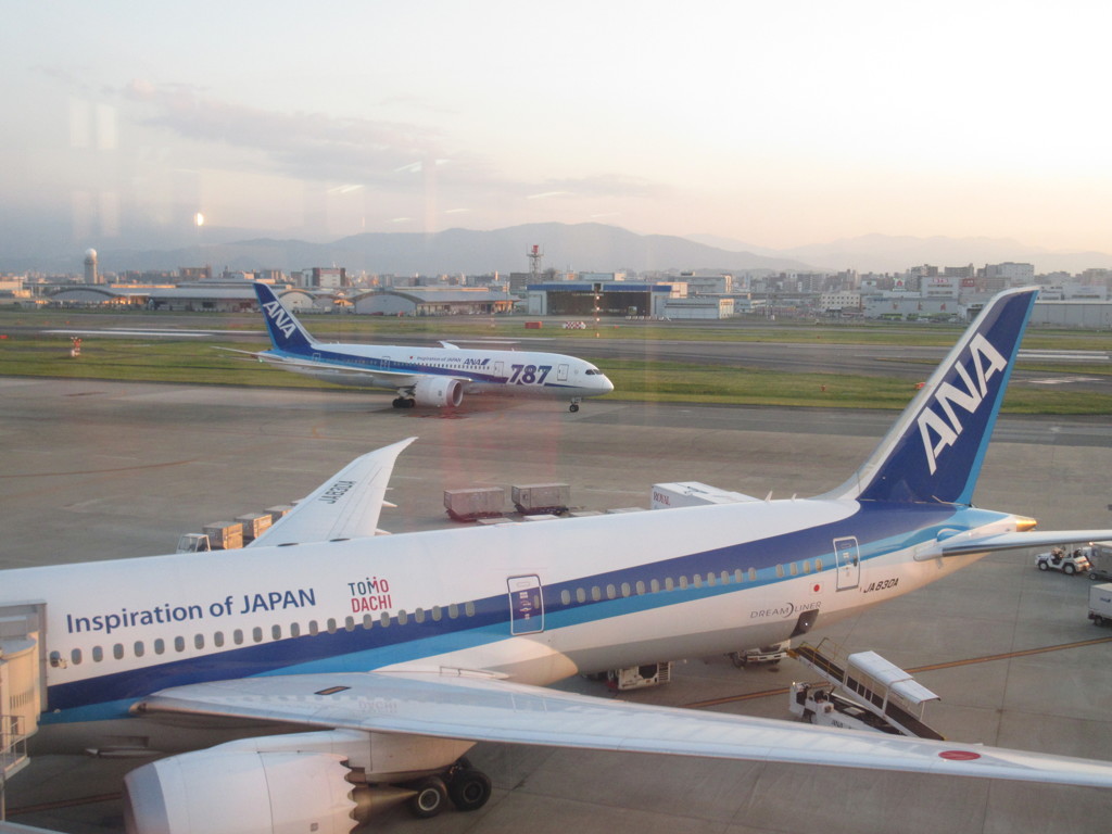 ２機重なったB787