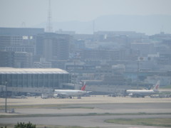 高台から眺める空港②