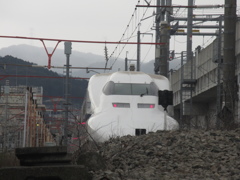 博多車両基地に停車中の700系3000番台