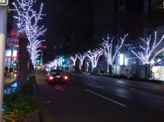 博多駅前通りのクリスマスイルミネーション①