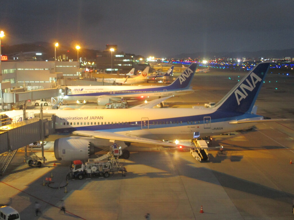 夕暮れの福岡空港　③