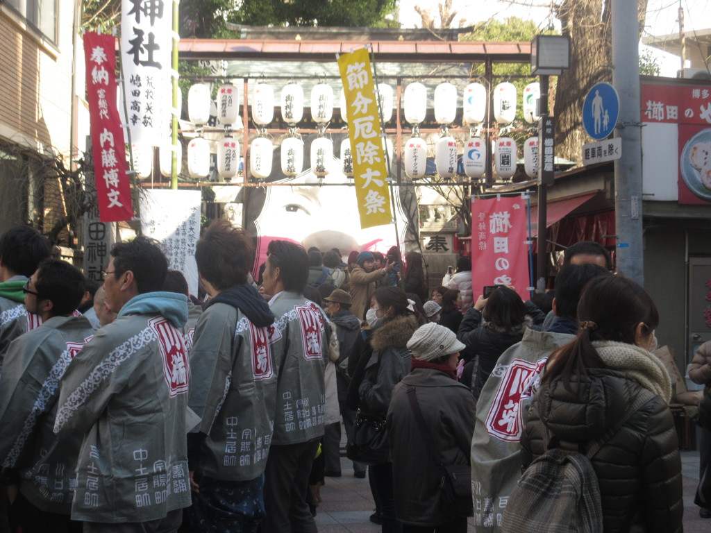 節分の櫛田神社