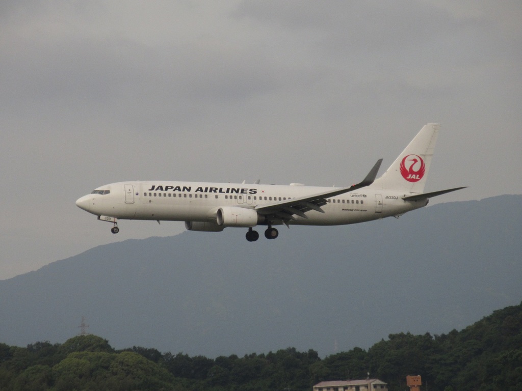 JAL B737-800着陸