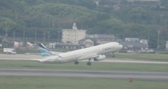 AIR　BUSAN　A321の離陸