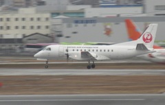 Saab340Bの流し撮り