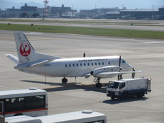 ＳＡＡＢ３４０Ｂ出発準備中