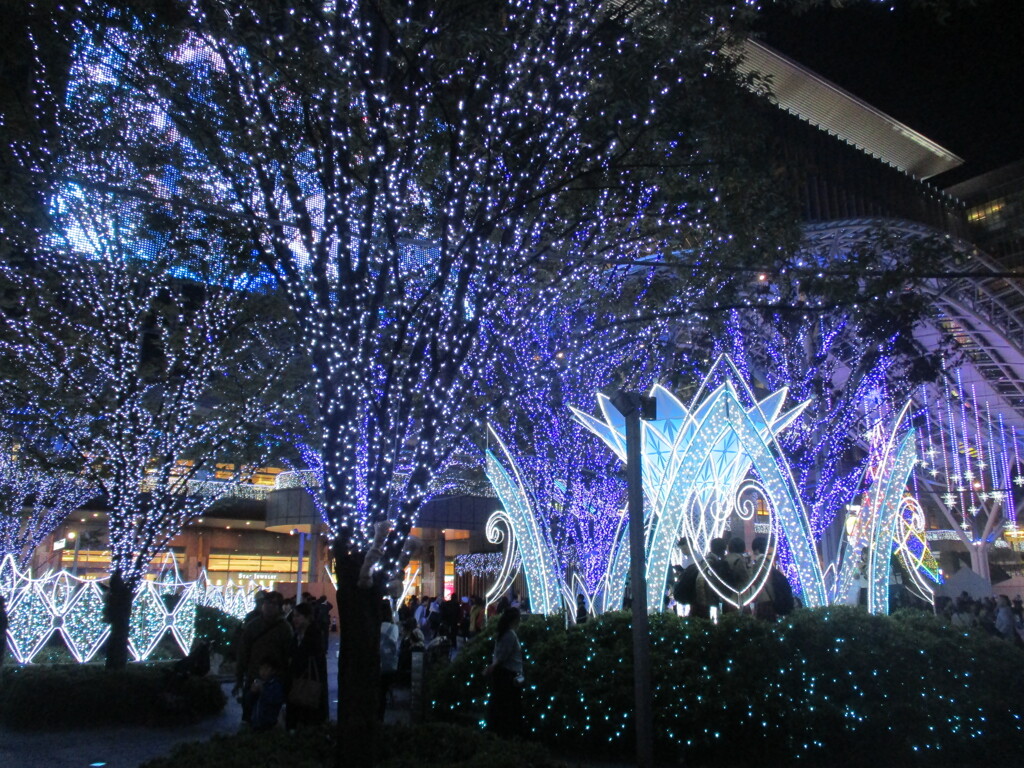 博多シティのイルミネーション点灯　⑥