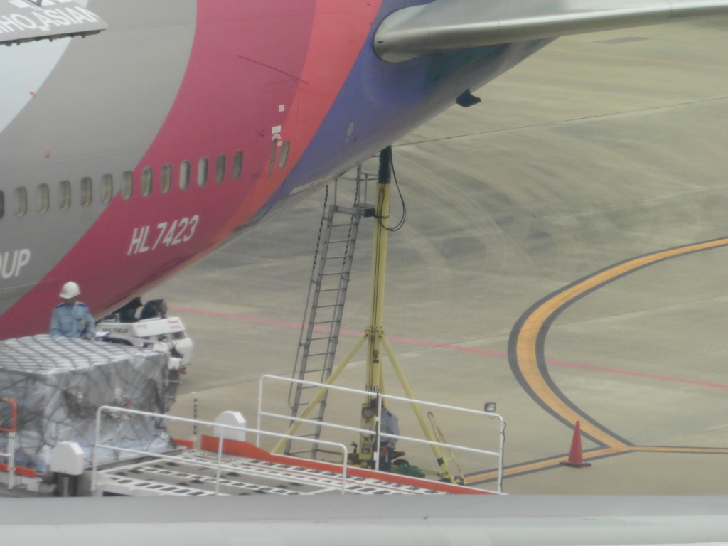 ASIANA　B747-400飛来②