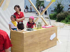 博多シティ屋上での子供カフェ②