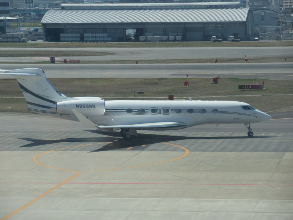 アメリカのビジネスジェット飛来