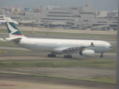 キャセイパシフィックの出発