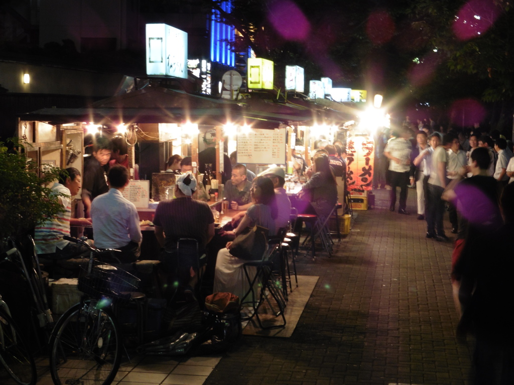 夜の中洲の屋台①