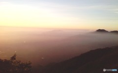 山頂から見えた夕暮れ③