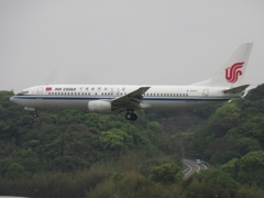 AIR CHINA  737-800 ランディング