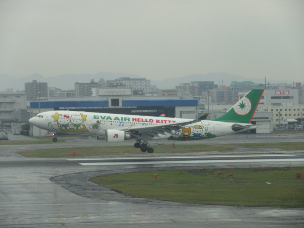 EVA AIR A320-200 ハローキティ到着