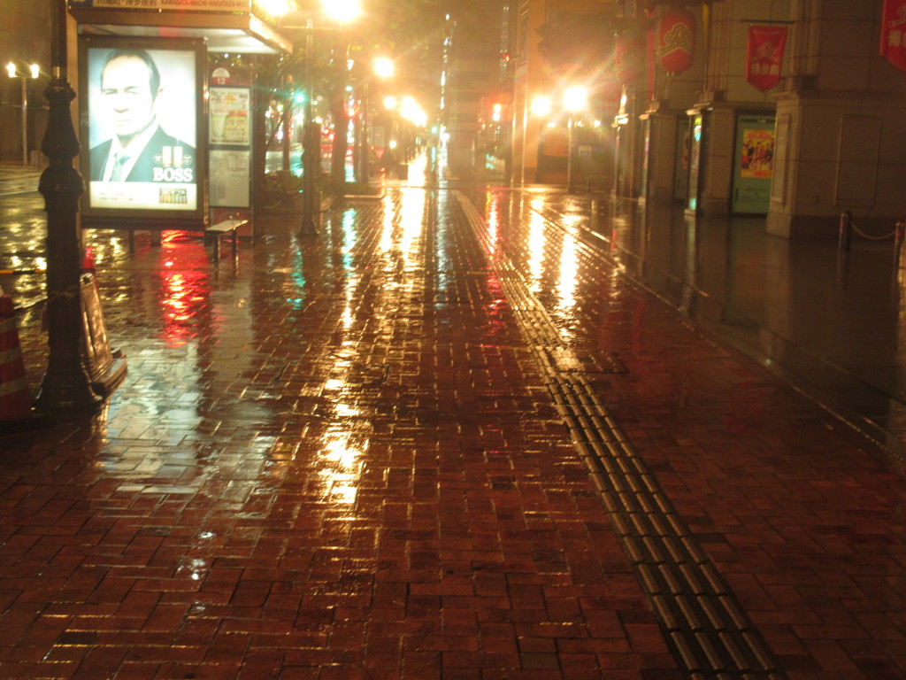 雨の中の外灯③