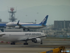 R16着陸のANA　B737