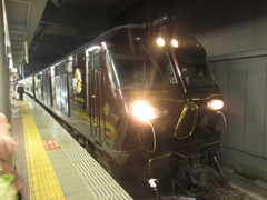 博多駅に停車中のななつ星　①