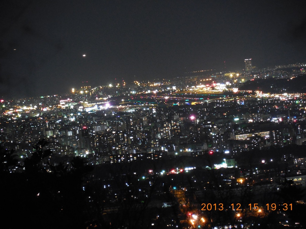 福岡県筑紫野市天拝山からの夜景②