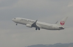 離陸JAL　B737