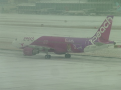 豪雪の福岡空港にて⑧