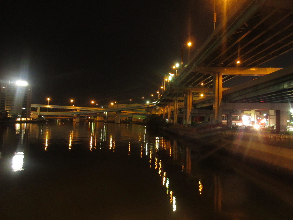 夜の都市高速