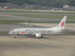 シルバーのAIR CHINA