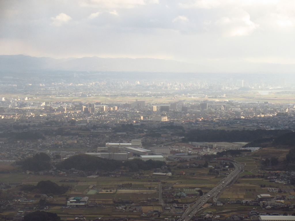 山頂から見る久留米市②