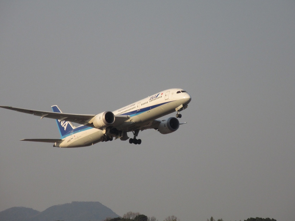 離陸　ANA　B787-9