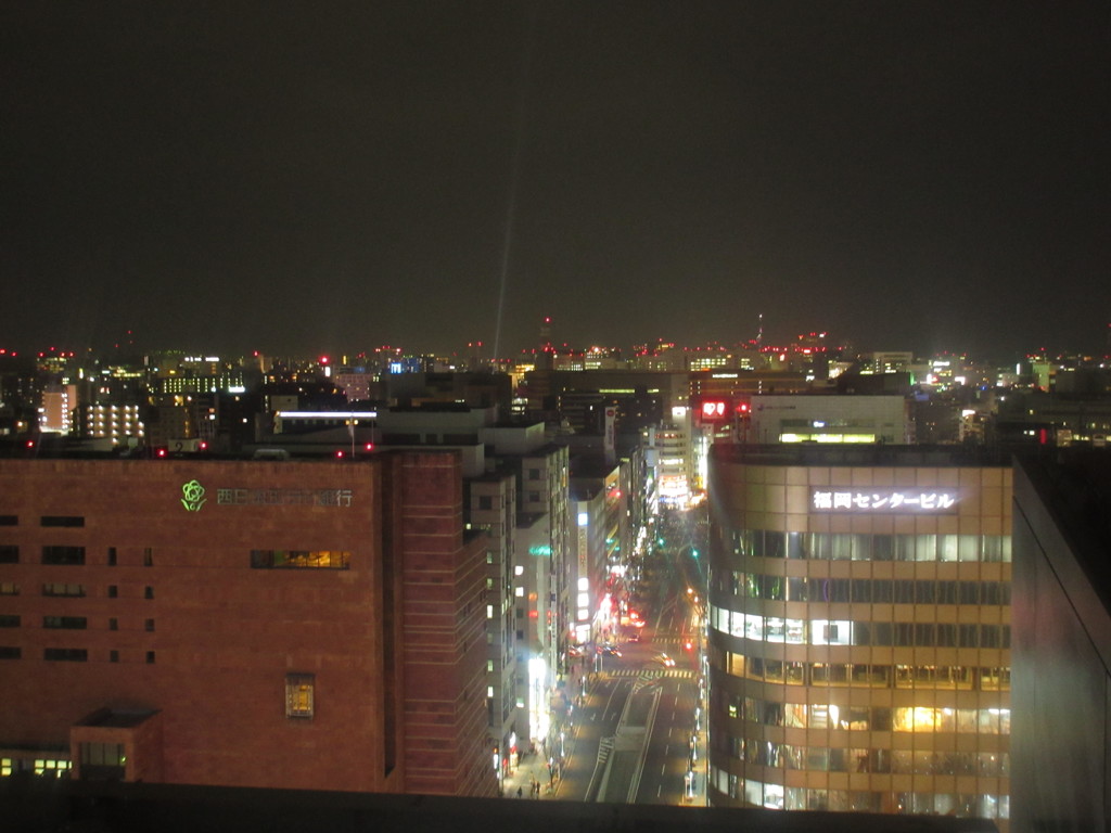 夜の博多シティ展望台⑤