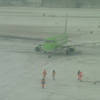 豪雪の福岡空港にて⑪