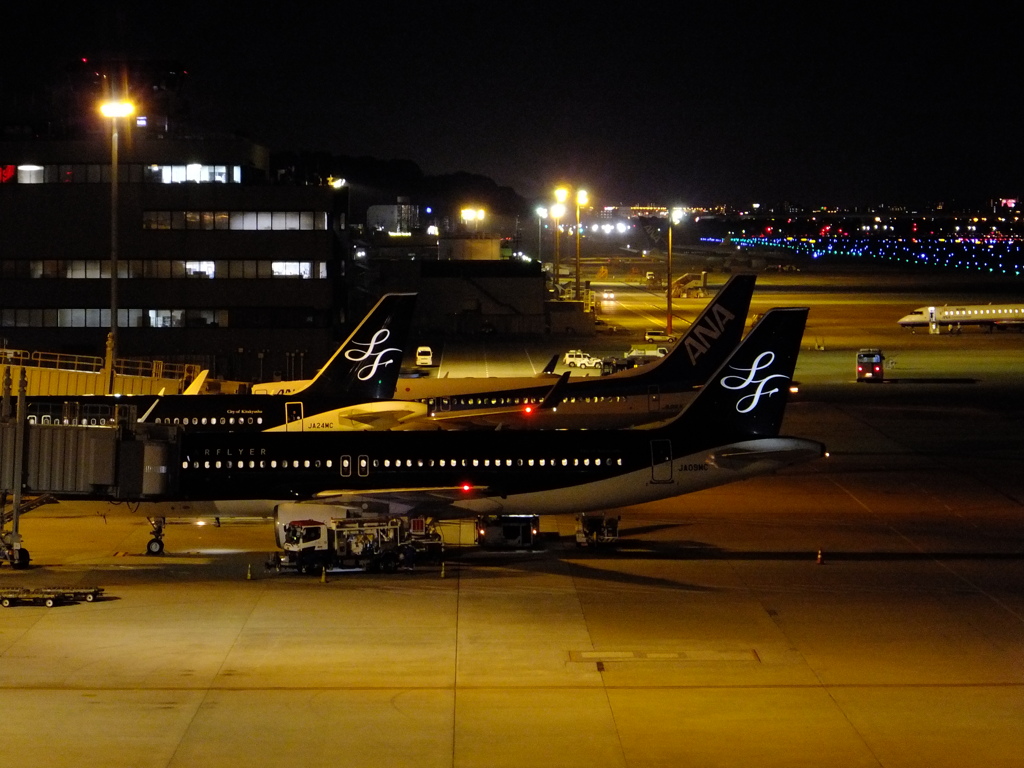 夜の福岡空港　④