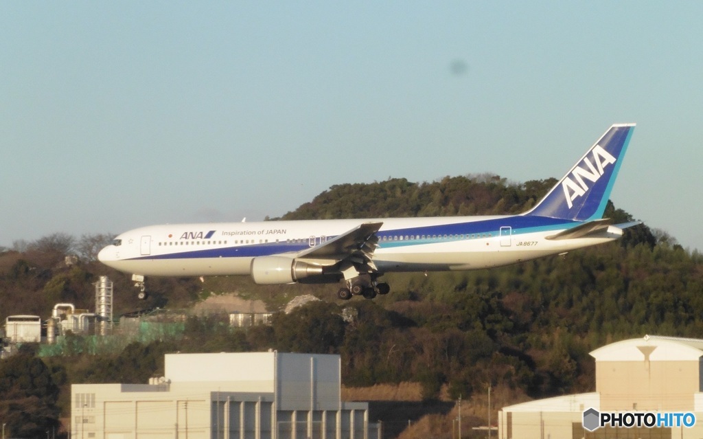 ANA　B763着陸