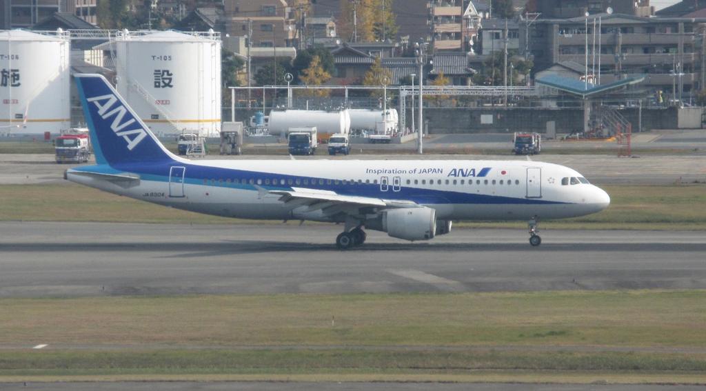 ANA　A320到着