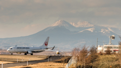 釧路空港の眺め（初冬）に
