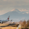 釧路空港の眺め（初冬）に