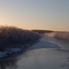 厳寒の雪裡川