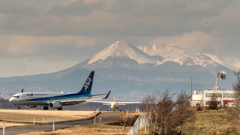 釧路空港の眺め（初冬）いち