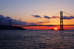 海峡の夕刻