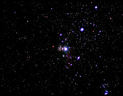 オリオン座のζ星アルニタク周辺